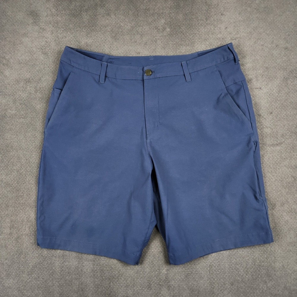 Lululemon Commission Short Mens 36‎ Navy Blue 9" Inseam Technical Chino LM7AW2S
